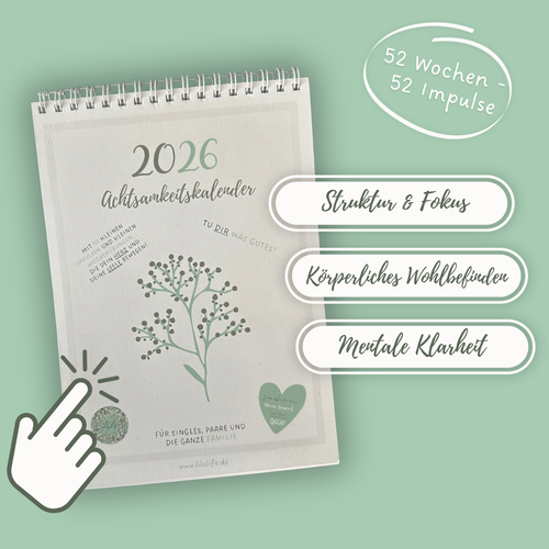 52 Wochen für dich – Achtsamkeitskalender 2026